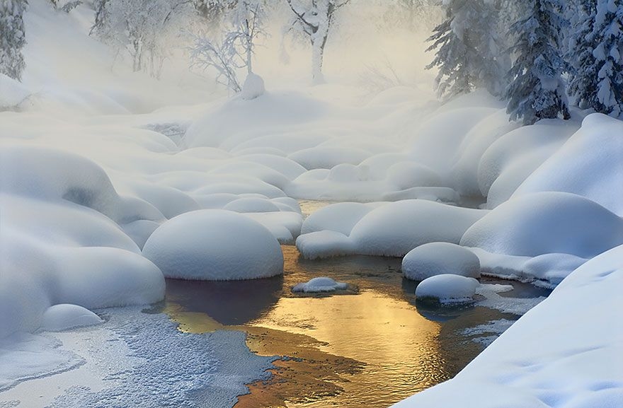 寒冷冰雪 冬季绝美景象这样拍