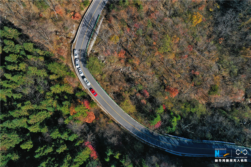 航拍：大别山马丁公路