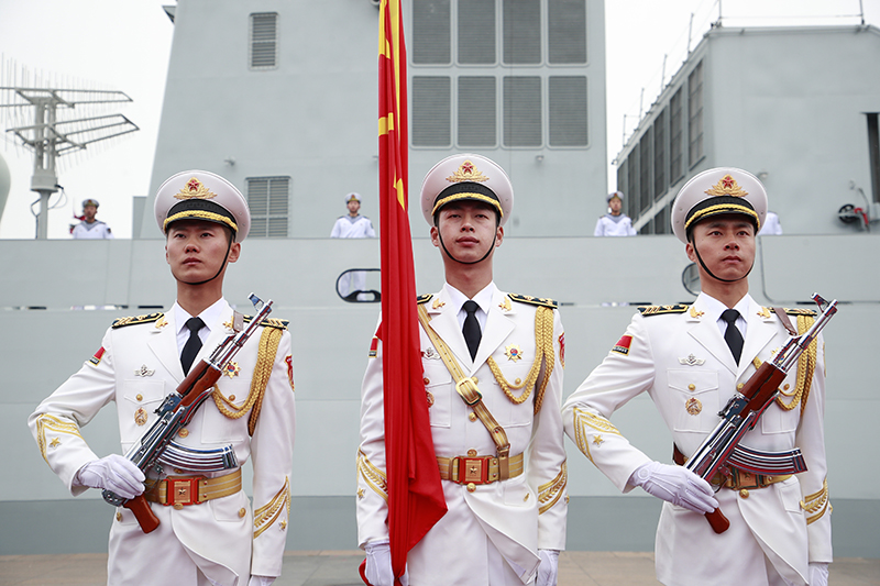 CHINA-QINGDAO-PLA NAVY-70TH ANNIVERSARY-PARADE庆祝人民海军成立70周年海上阅兵活动举行