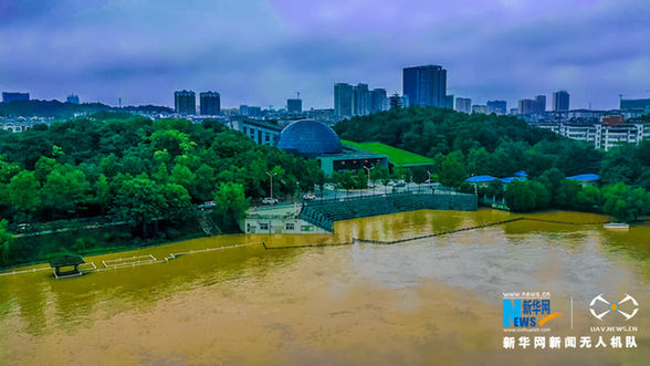 新华鹰现场|湖北咸宁暴雨 多部门紧急救援