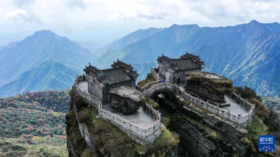 天空之眼瞰贵州梵净山